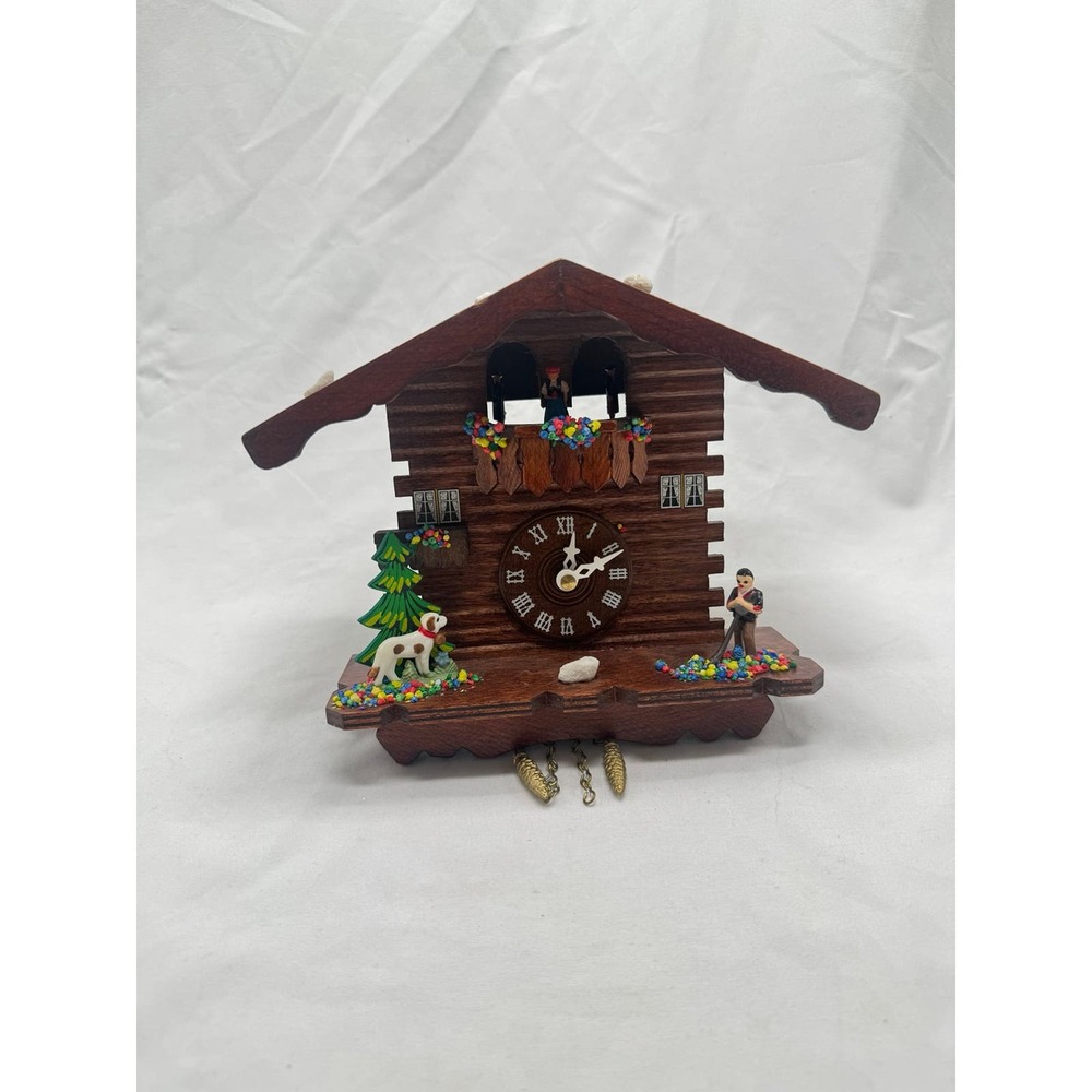VTG German Swiss House Swing Clock READ